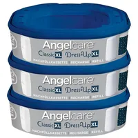 Angelcare AR5003-DE 3er-Pack Nachfüllkassette Dress-Up, blau