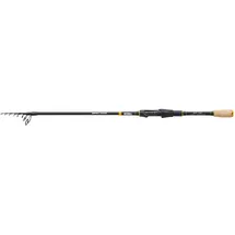 Mitchell Epic MX2 Tele Spinnrute | Teleskopische Carbon Angelrute für das Süßwasser & Raubfischangeln | Leichte reisefreundliche Rute für Hecht, Barsch & Köderfischen | Schwarz/Gold, 1.2m, 5g