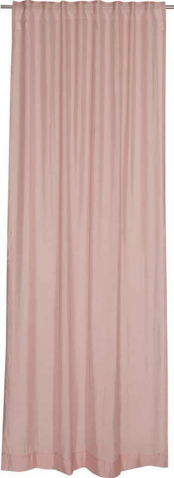 Vorhang Solid, SCHÖNER WOHNEN-Kollektion, Multifunktionsband (1 St), halbtransparent, Jacquard, im zeilosen, unifarbenen Look rosa
