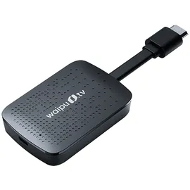 waipu.tv 4K Stick + Fernbedienung Streaming Stick, Schwarz