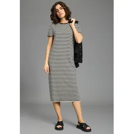 FLASHLIGHTS Shirtkleid Schwarz Gestreift 50