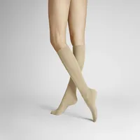 Hudson Relax Cotton Kniestrümpfe 3er Pack Beige 39-42