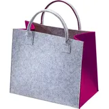 Kobolo Filztasche Shopper grau