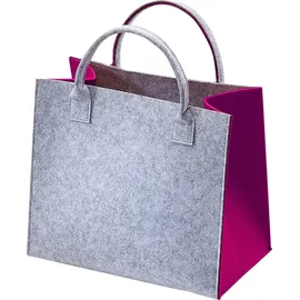 Kobolo Filztasche Shopper grau