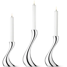 Georg Jensen Kerzenleuchter Cobra Edelstahl Silber