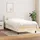 vidaXL Boxspringbett mit Matratze Creme 100x200 cm Stoff - Creme