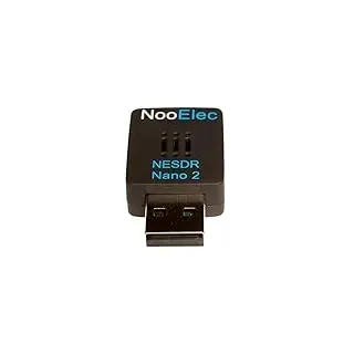 Nooelec NESDR Nano 2 - Winziges Schwarzes RTL-SDR-USB-Set (RTL2832U + R820T2) mit MCX-Antenne. Software Defined Radio, DVB-T und ADS-B Kompatibel, ESD-Sicher