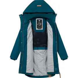 Ragwear Damen warmer Winter Parka Jannisa Intl Dark Green Gr. 4XL - 4XL