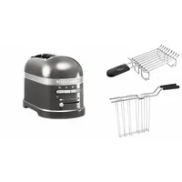 KitchenAid Paket 1, Toaster + Brötchenaufsatz Artisan 5KMT2204 Farbe:Medaillon