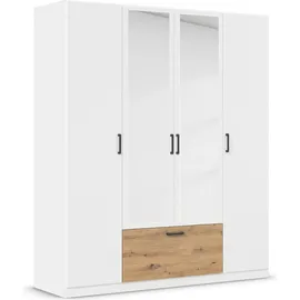 Rauch Drehtürenschrank Bari 180 x 210 x 54 cm Weiß/Eiche Artisan