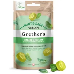 Grethers Vegan Fresh Breath Mint & Sage Pastillen