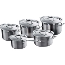 Le Creuset 3-ply Topf-Set 5-tlg. 3 x Fleischtopf + Bratentopf + Stielkasserolle