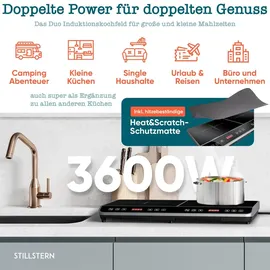 STILLSTERN Doppel-Induktionskochplatte 3600 W