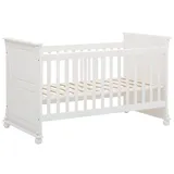 LÜTTENHÜTT Babybett »Aimo. Landhausstil, mit Kassetten, stabile und hochwertige Qualität«, aus Massivholz (Kiefer); FSC®-Holz zertifiziert weiß