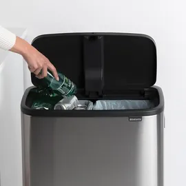 Brabantia Bo Touch Bin Hi 60 l matt steel fingerprint proof