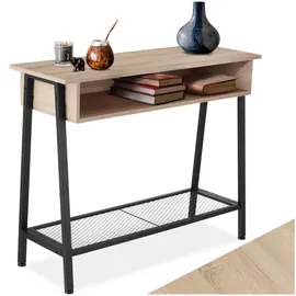 Tectake Tralee Konsolentisch 100 x 35 x 80,5 cm braun