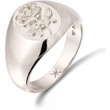 KUZZOI Ring Rose Silber 62
