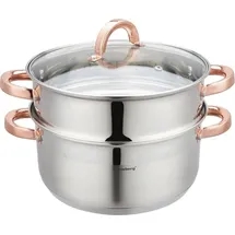 Klausberg Dampfgarer 3-teilig 24 cm KB-7734 Gold/Silber