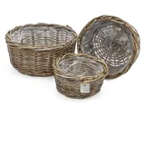 Spetebo Pflanzschale 30 x 26 x 21 cm Natur