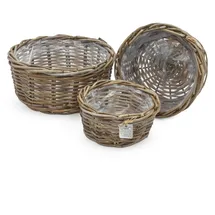 Spetebo Pflanzschale 30 x 26 x 21 cm Natur