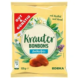 Gut und Günstig Bonbons »Kräuter zuckerfrei« 125g