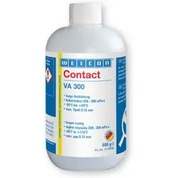 WEICON VA 300 Cyanacrylat-Klebstoff, Sekundenkleber für saugende und poröse Werkstoffe, 0,5 kg