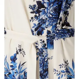 Aniston CASUAL Blusenkleid Blumen Blau/Schwarz/Weiß 46