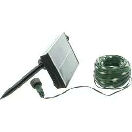 Dekoleidenschaft Solar LED Lichterkette "Outdoor" 20 m 200 LEDs, Timer, 8 Funktionen, Außen, Garten,
