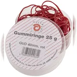 WIHEDÜ 510.061 Gummiringe - Ø40 mm, Dose mit 25g, rot