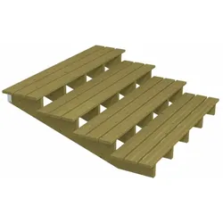 PLUS Terrassentreppe 4 Stufen Schritttiefe 39 cm
