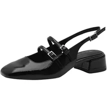 TAMARIS SLingSchwarzLack für Damen, schwarz, Größe 41 EU