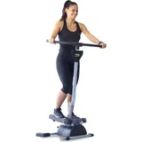 Bonplus BP | Stepper mit Handgriff | Heimtrainer | Bauchtrainer | Arbeitet den Ganzen Körper | Höchstgewicht 120kg | Fitness - Schwarz