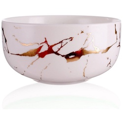 Goodwei Teeschale Matcha-Schale „White Marmor“, 320 ml, Keramik