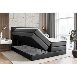 altdecor Ricar King 160 x 200 cm H3 Schwarz Hochglanz