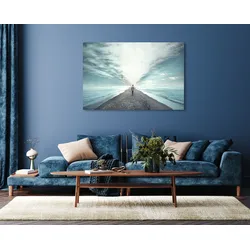 Acrylglasbild QUEENCE "Evan", beige (farbe bild(er): beige), B:120cm H:80cm, Bilder, Fine Art-Print in Galeriequalität