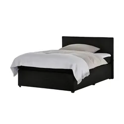 Boxspringbett   ¦ schwarz ¦ Maße (cm): B: 147 H: 104