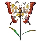 formano Dekofigur Stecker mit Licht Schmetterling (Stück, 1 St., 1 Gartenstecker), Gartendekoration bunt