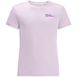 Jack Wolfskin Mädchen Active SOLID T K T-Shirt, Pale Lavendar, 6 Jahre