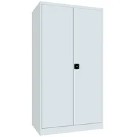 Pavoy Schwerlastschrank Metall 3 Fachböden 200 kg 4 Schubladen Grau
