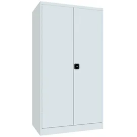 Pavoy Schwerlastschrank Metall 3 Fachböden 200 kg 4 Schubladen Grau