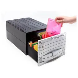 Exponent CD-DVD-Box schwarz 8014437018936 EXPONENT