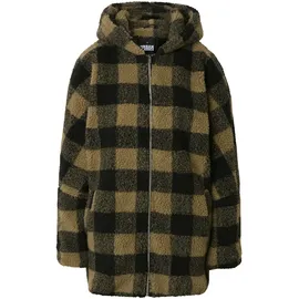 URBAN CLASSICS Oversized Check Jacke Soft Taupe / Black XS
