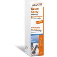 NasenSpray-ratiopharm® Erwachsene: Nasenspray zur Abschwellung der Nasenschleimhaut bei Schnupfen. Befreit schnell und effektiv die verstopfte Nase, 10 ml