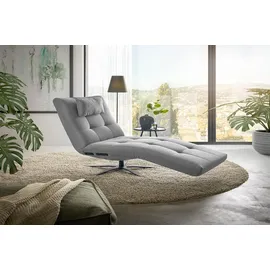 KAWOLA Relaxliege LETICIA Polyester 0 x 0 x 0 cm Grau mit Nackenkissen