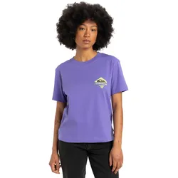 Funktionstop QUIKSILVER "Standard", Damen, Gr. L, dusted peri, [Hauptstoff] 100% Bio-Baumwolle, Tops