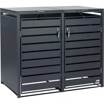 Zelsius Mülltonnenbox 132 x 80 x 117 cm grau