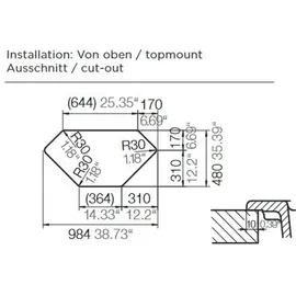 Schock Signus C-150 Einbau bronze + Excenterbetätigung