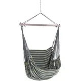 Chico Hängesessel Baumwolle grau-grün / 1 Person 190 x 95 150 kg Baumwolle