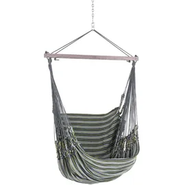 Chico Hängesessel Baumwolle grau-grün / 1 Person 190 x 95 150 kg Baumwolle