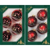 Krebs Glas Lauscha Weihnachtsbaumkugel »Heilige Nacht (8 Stück), mundgeblasen